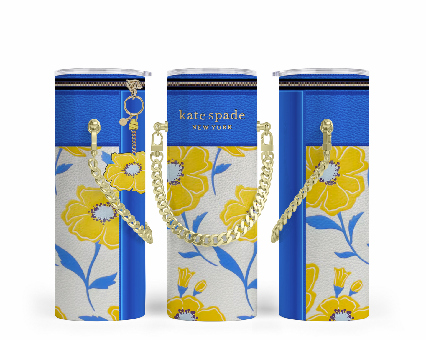 Katie Spade Handbag Inspired Chain Tumbler (012)