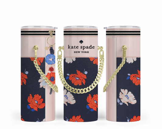 Katie Spade Handbag Inspired Chain Tumbler (013)