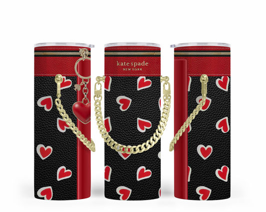 Katie Spade Handbag Inspired Chain Tumbler (016)