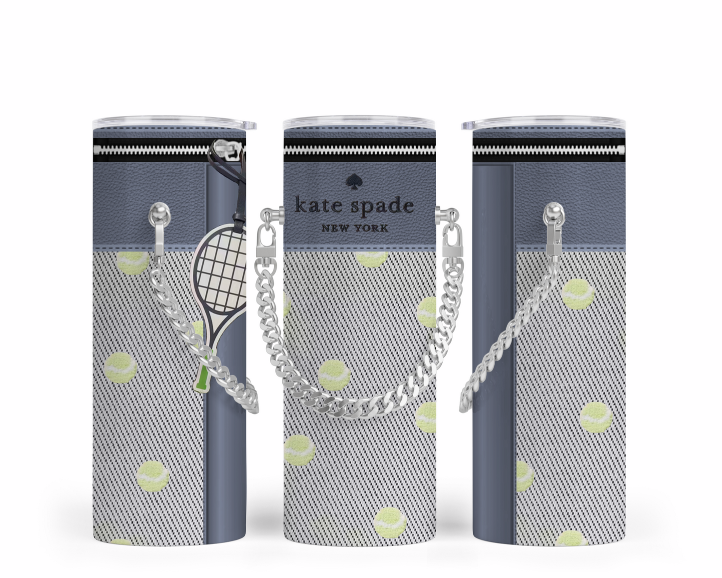 Katie Spade Handbag Inspired Chain Tumbler (017)