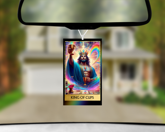 King Of Cups Tarot Card Car Air Freshener