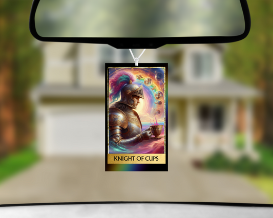 Knight Of Cups Tarot Card Car Air Freshener