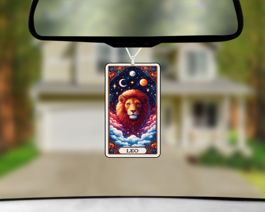 Leo Tarot Card Car Air Freshener