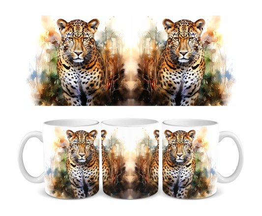 Leopard Stroll Ceramic Mug