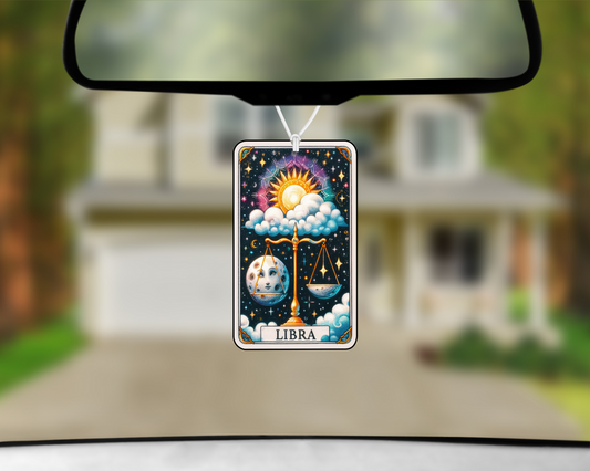 Libra Tarot Card Car Air Freshener