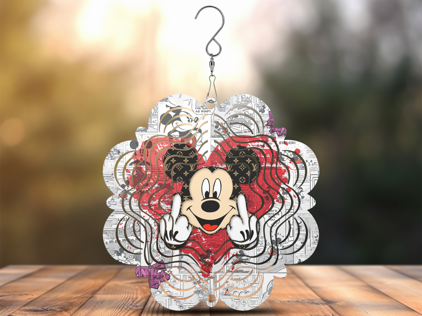 Love Mickey Wind Spinner