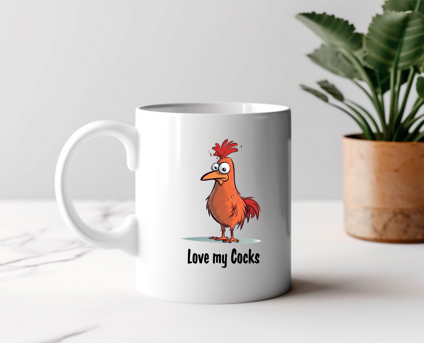 Love My Cocks Ceramic Mug