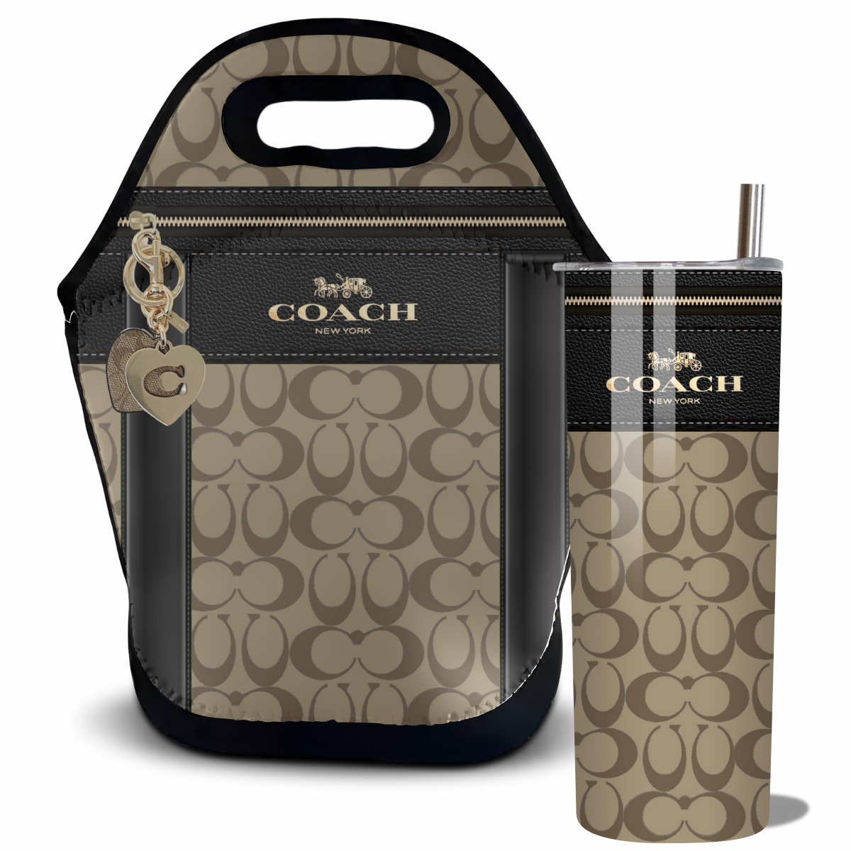 Coach Inspired Lunch Tote Bag (093)