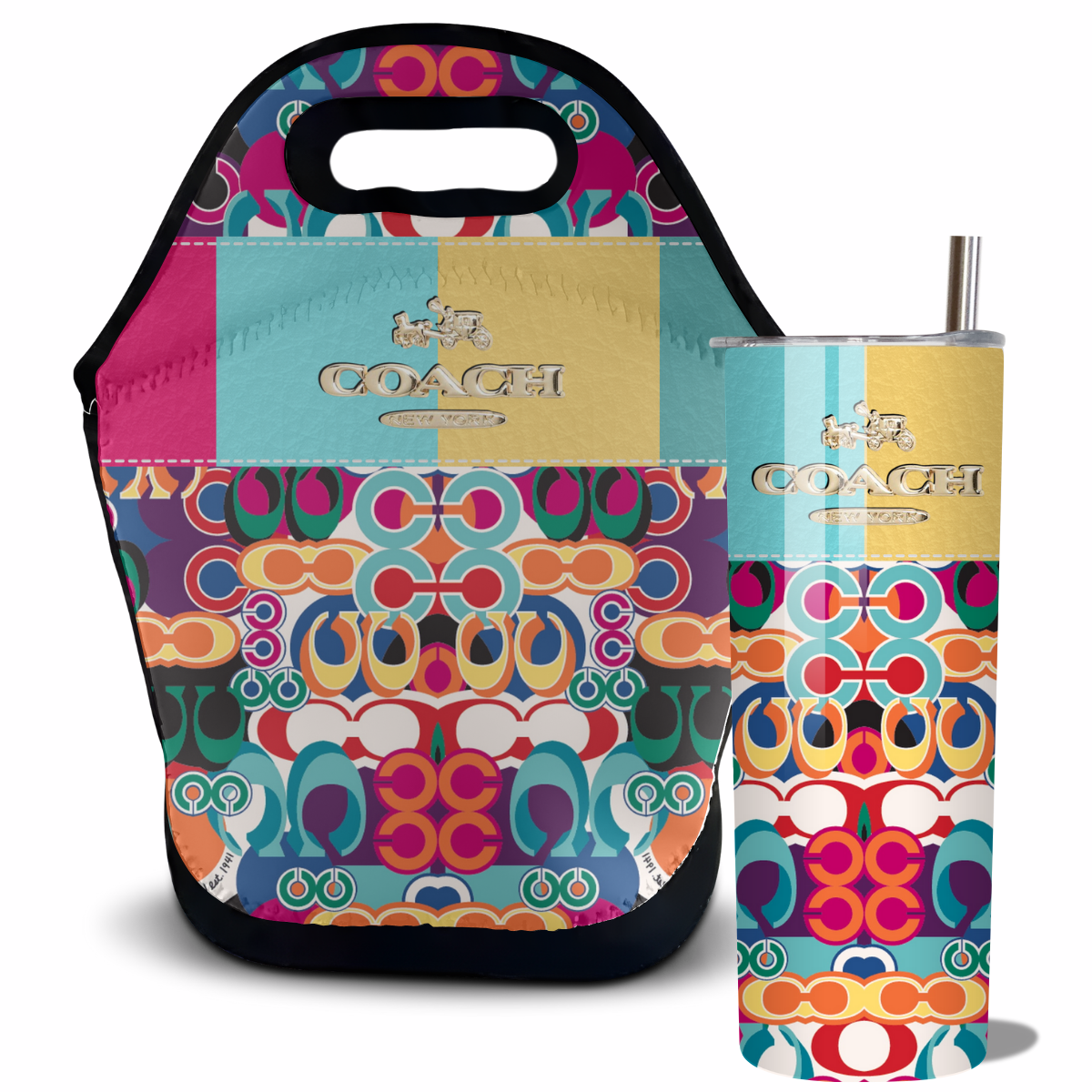 Coach Inspired Lunch Tote Bag (074)