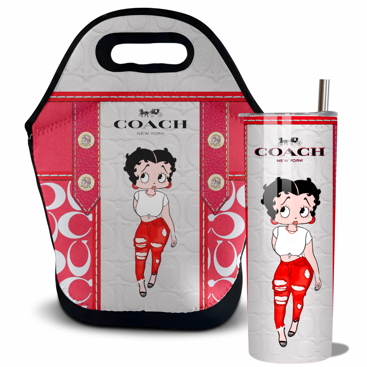 Coach Inspired Lunch Tote Bag (075)