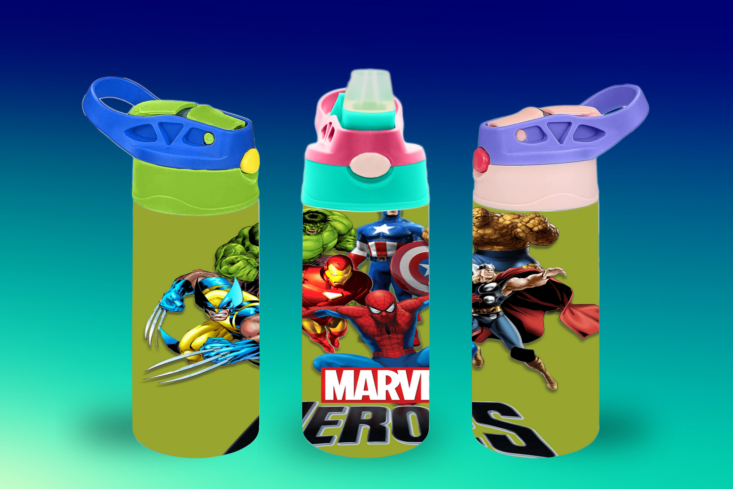 Marvel Heroes Sippy Cup / Kids Bottle