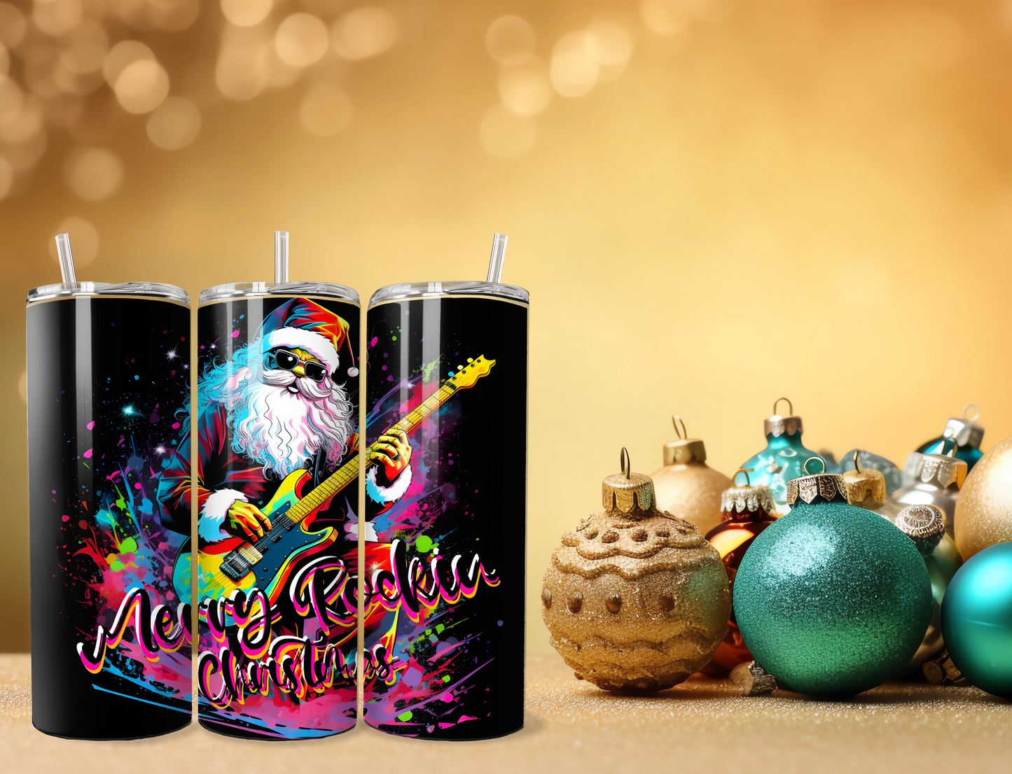 Merry Rocking Christmas - Santa Tumbler