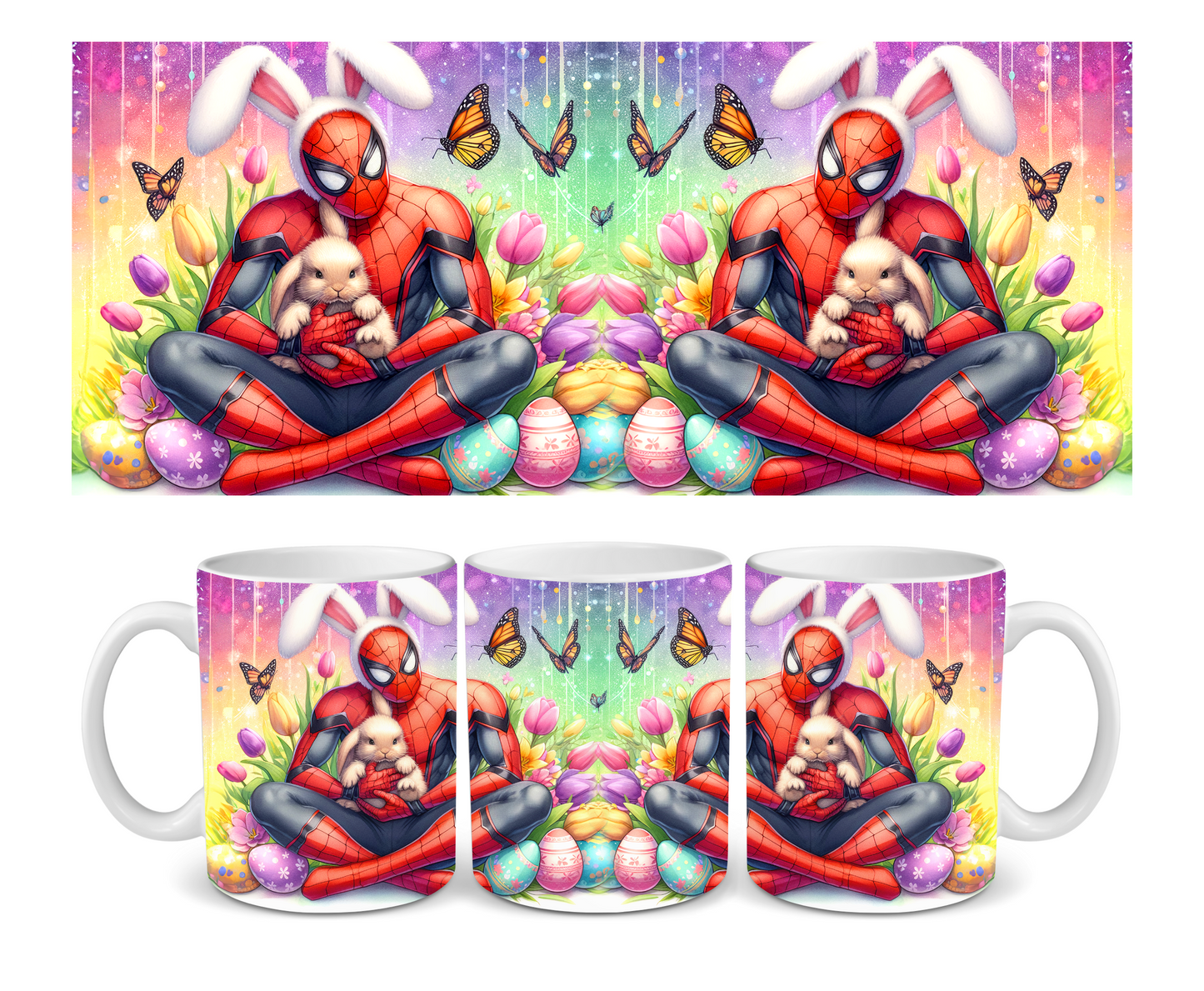 Spiderman Easter Ceramic Mug