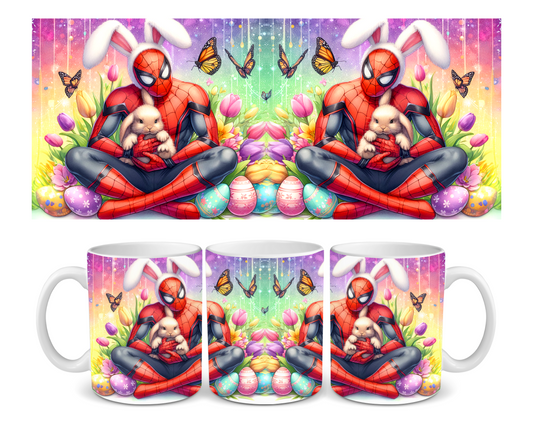 Spiderman Easter Ceramic Mug