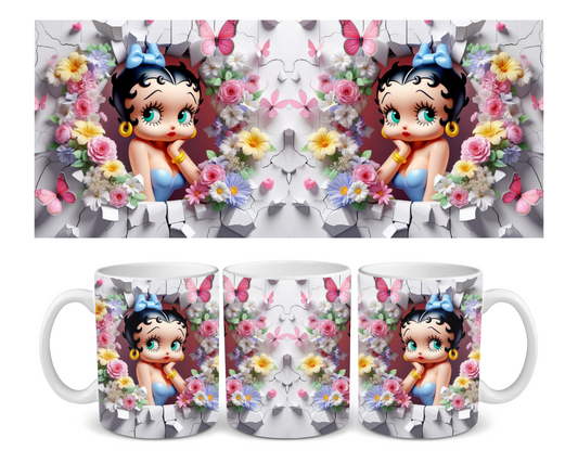 Betty Boop Full Bodied Wall Break Ceramic Mug