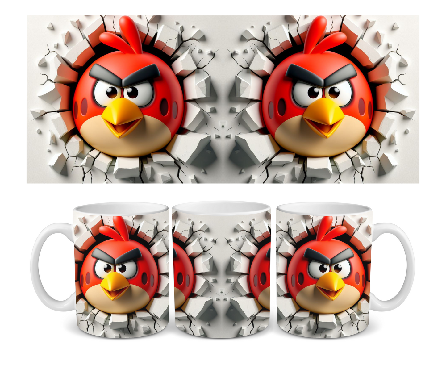 Angry Wall Break Ceramic Mug