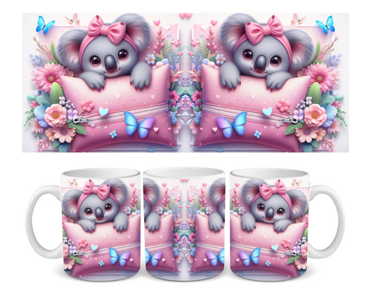 Koala in Pillow Ceramic Mug