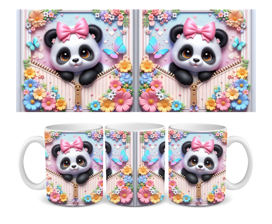 Panda in Pillow Ceramic Mug