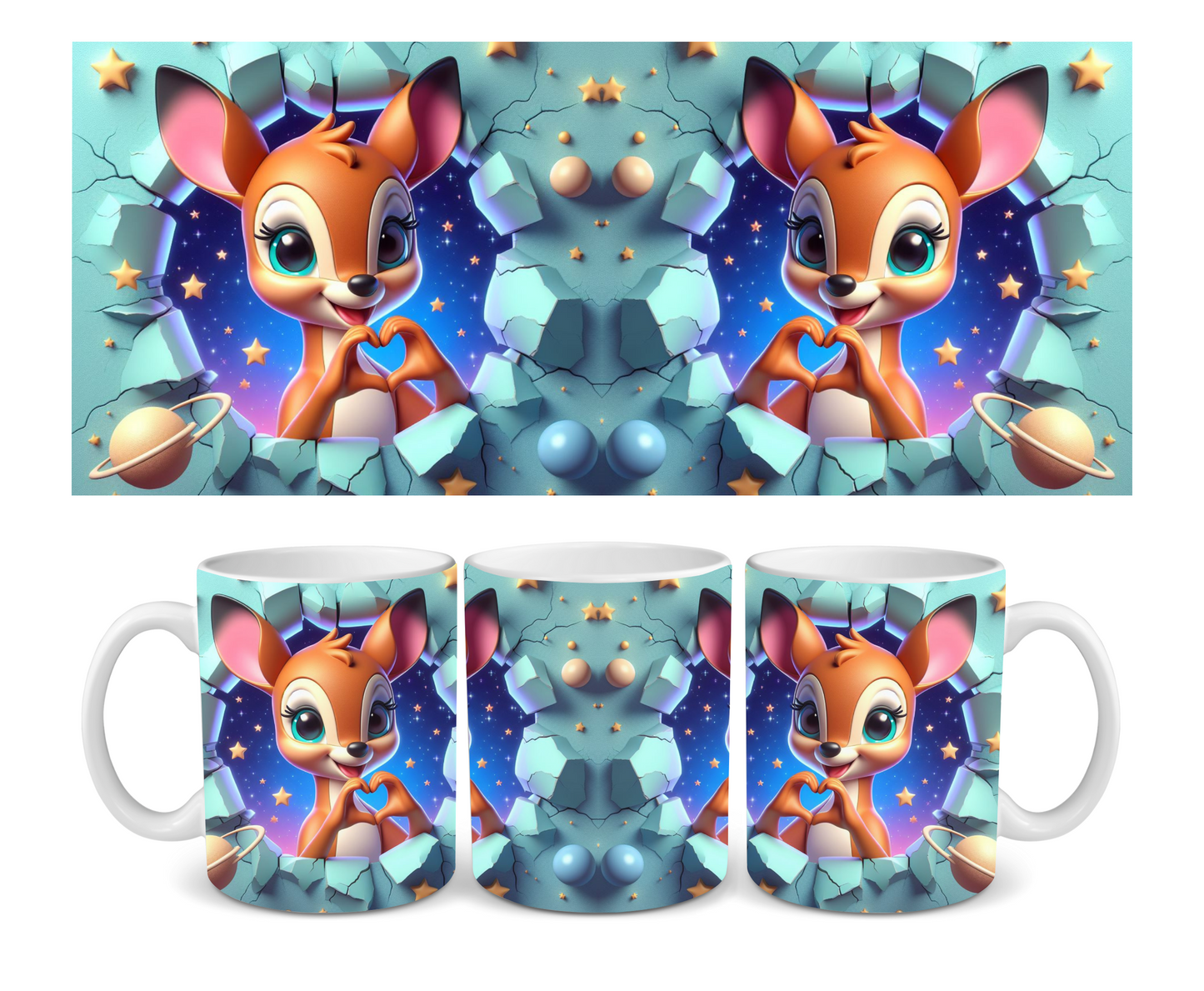 Bambi Wall Break Ceramic Mug