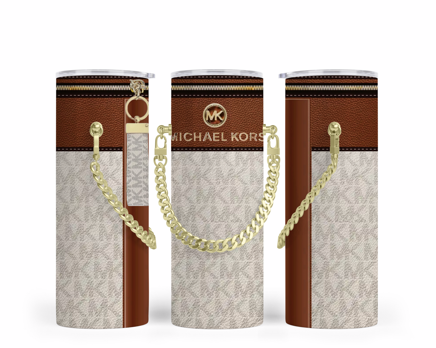 Michael Kors Handbag Inspired Chain Tumbler (017)