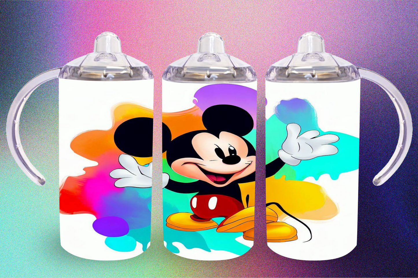 Mickey Splash Paint Sippy Cup / Kids Bottle