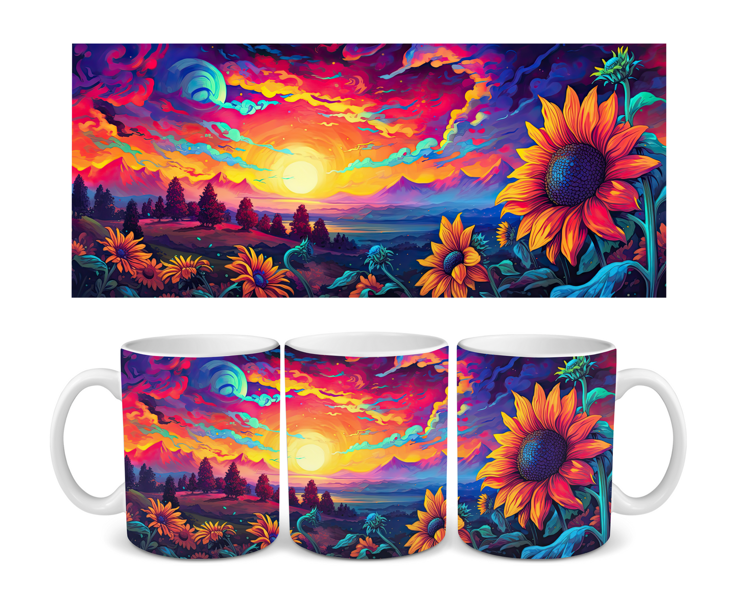 Midday Sunflower Ceramic Mug