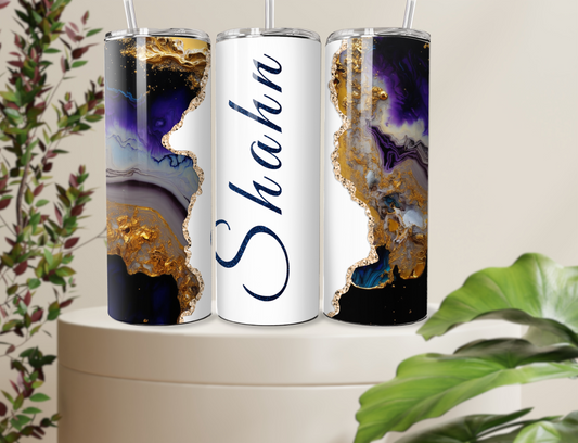 Midnight Oasis Geode Tumbler