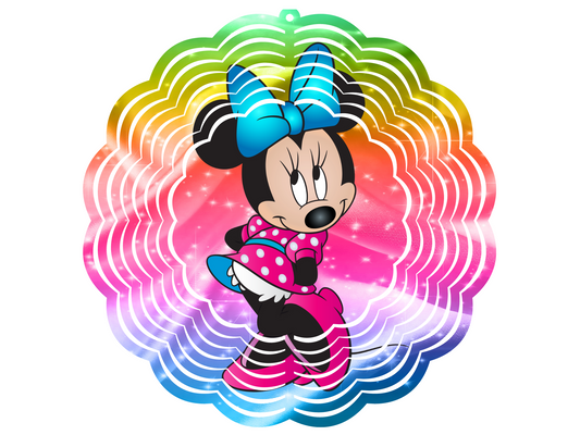 Minnie Rainbow Wind Spinner