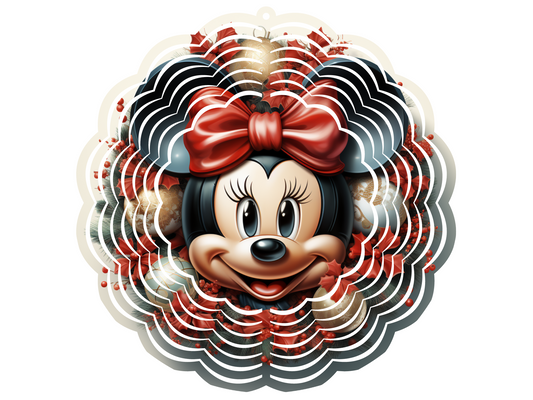 Minnie Wreath Wind Spinner