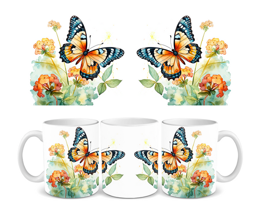 Monarch Butterfly Ceramic Mug