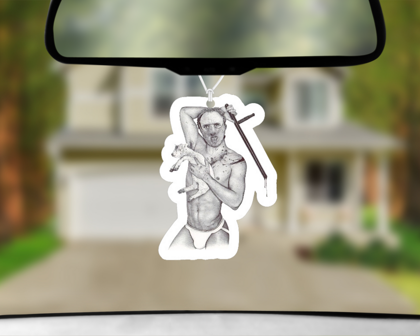 Naughty Hannibal Lecter Car Air Freshener