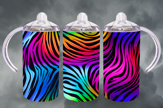 Neon Tiger Stripes Sippy Cup / Kids Bottle