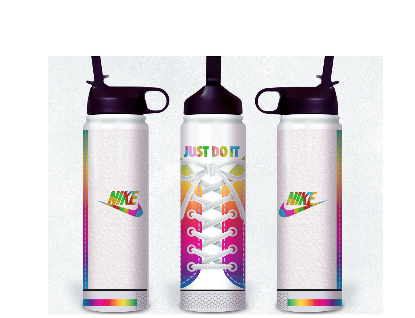 Nike Inspired Rainbow (Shoe Inspired Tumbler)