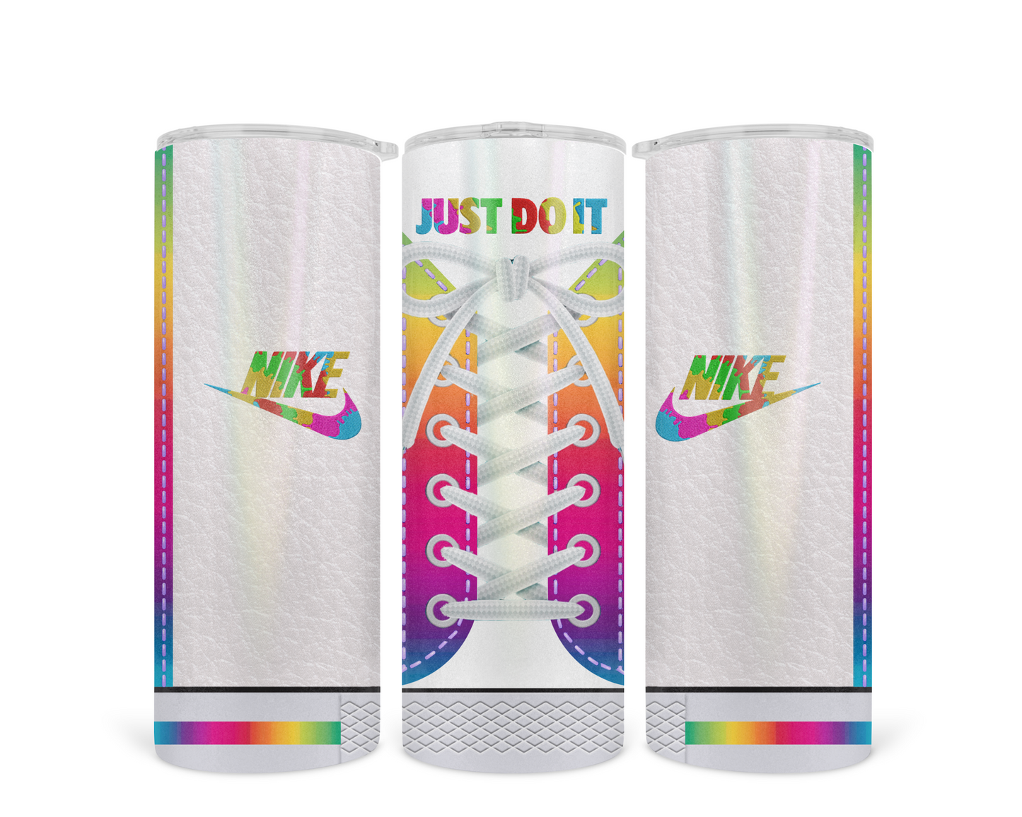 Nike Inspired Rainbow (Shoe Inspired Tumbler)