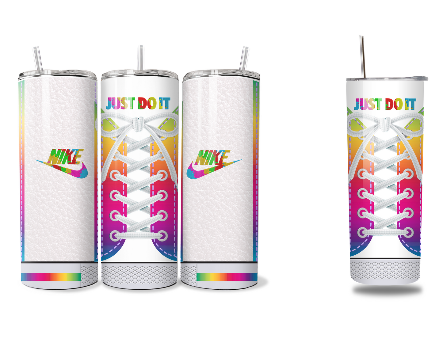 Nike Inspired Rainbow (Shoe Inspired Tumbler)