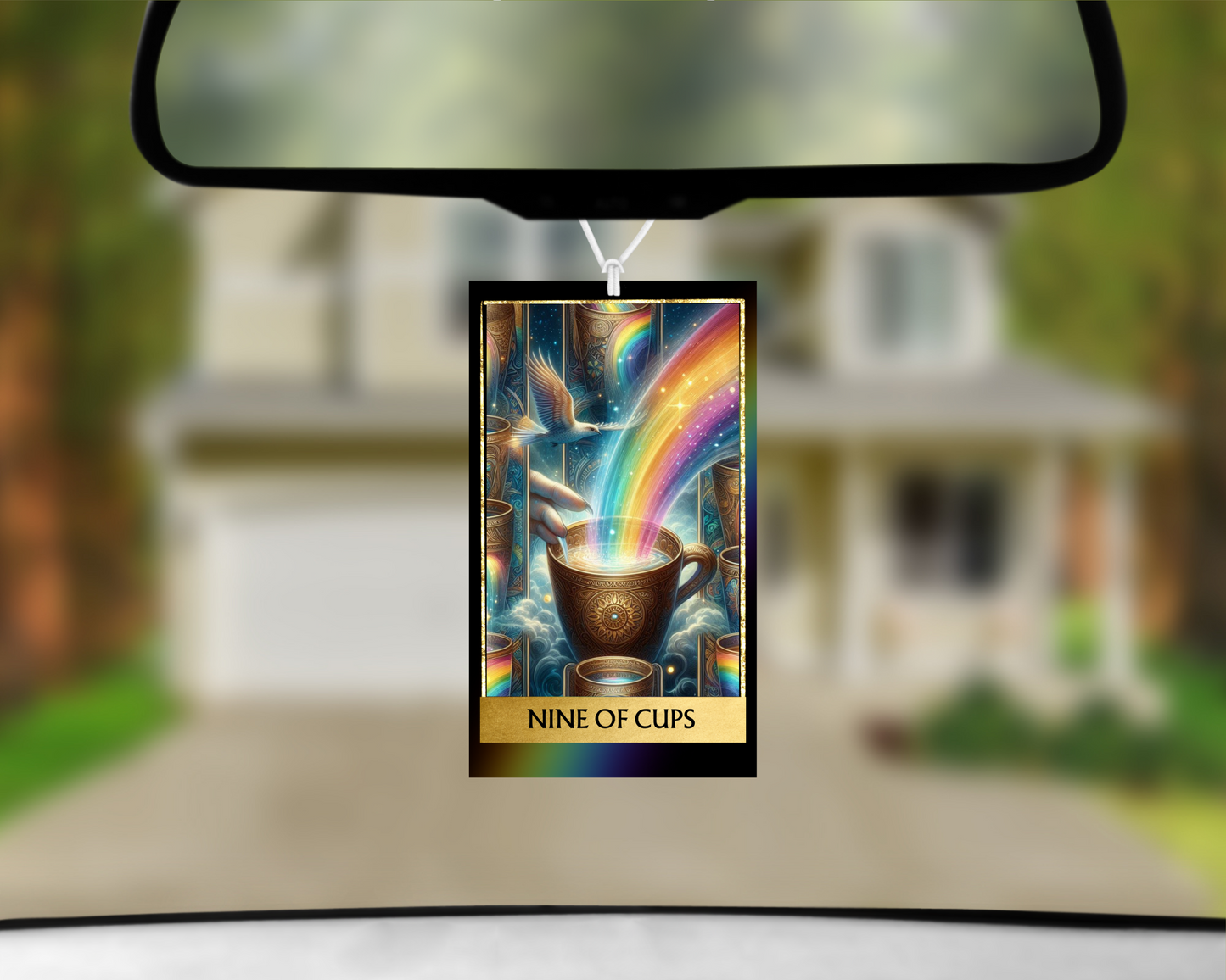 Nine of Cups Car Air Freshener