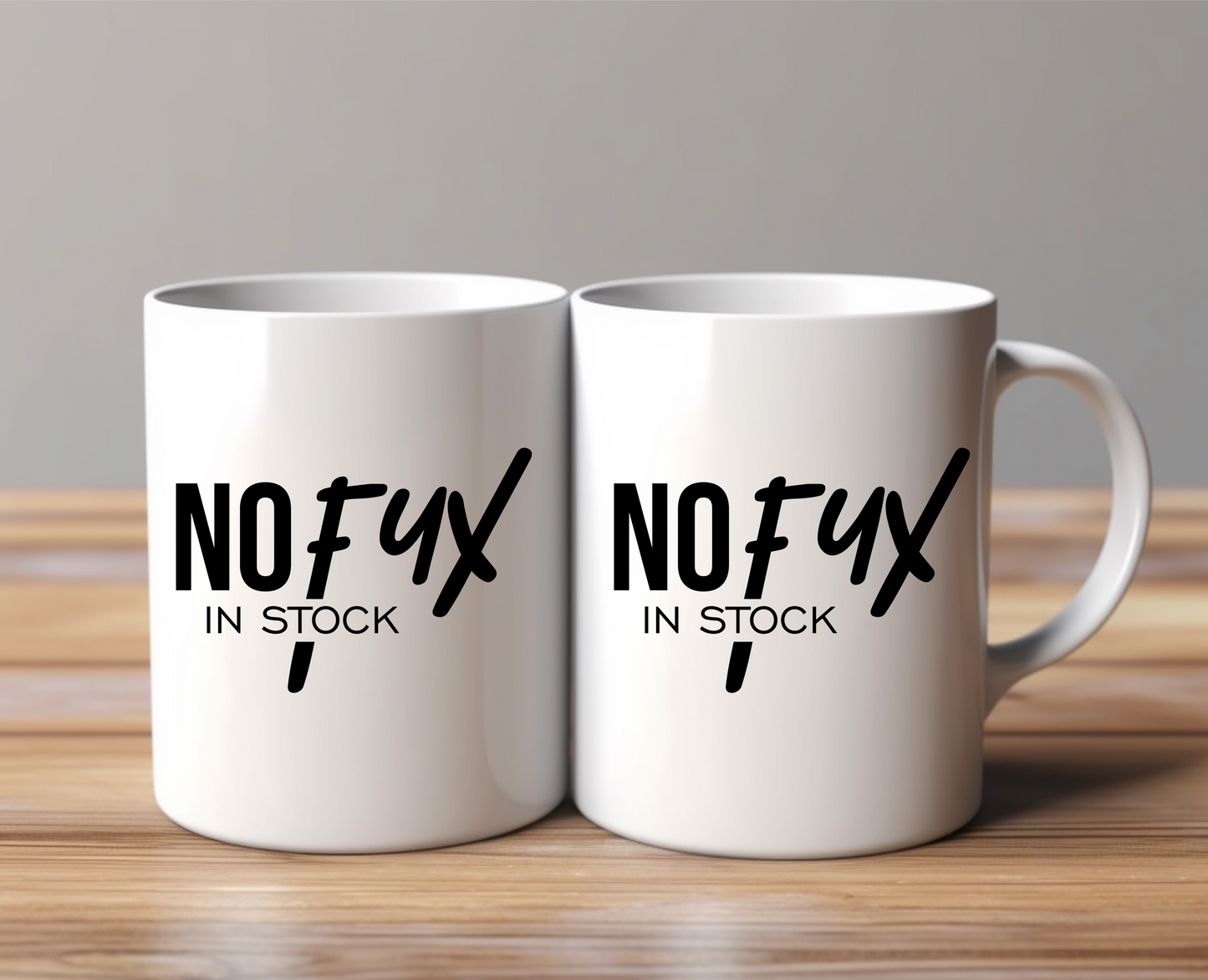 No Fux In Stock Ceramic Mug