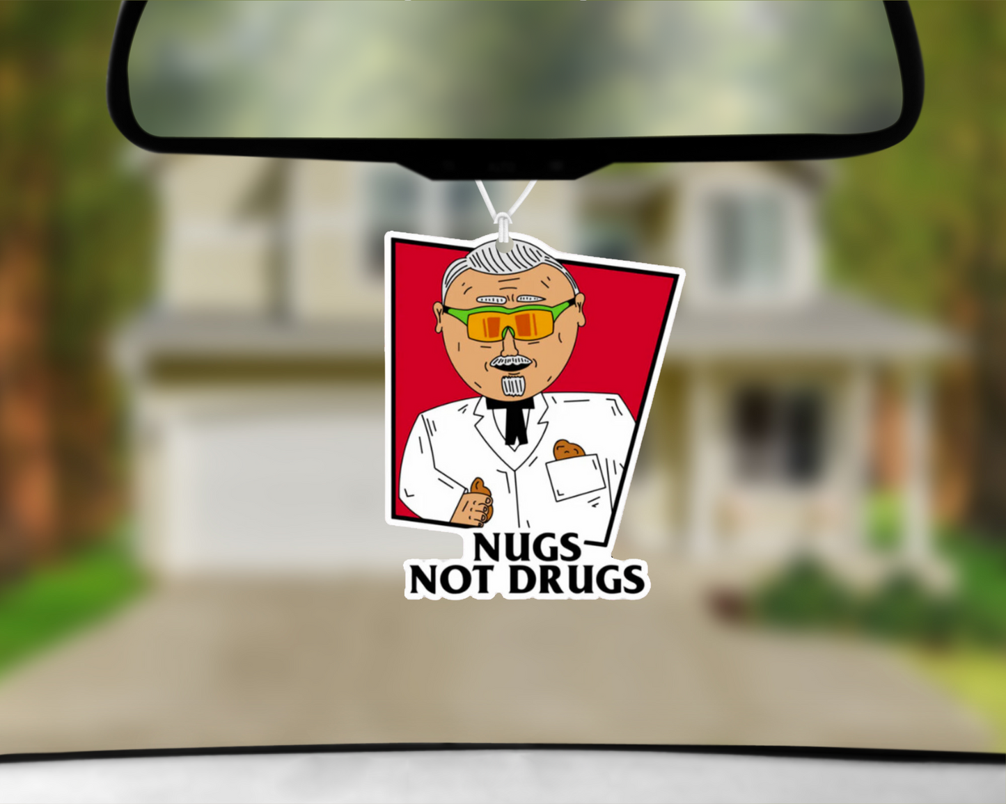 Nugs Not Drugs Car Air Freshener