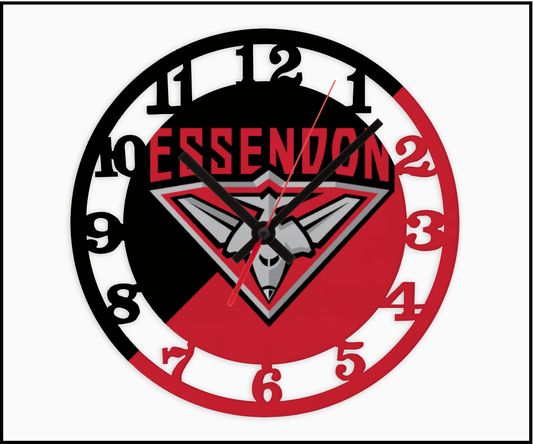 Essendon 3D Numbered Clock (002)