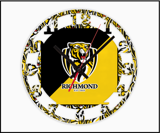 Richmond Tigers 3D Numbered Clock (004)