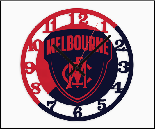 Melbourne 3D Numbered Clock (001)