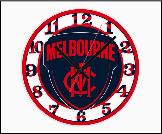 Melbourne 3D Numbered Clock (002)