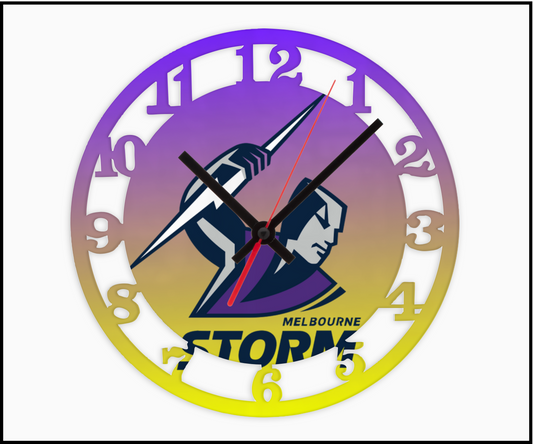 Melbourne Storm 3D Numbered Clock (004)