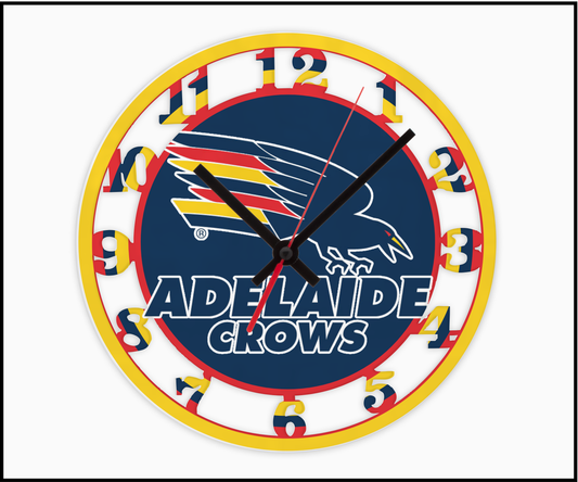 Adelaide Crows 3D Numbered Clock (002)