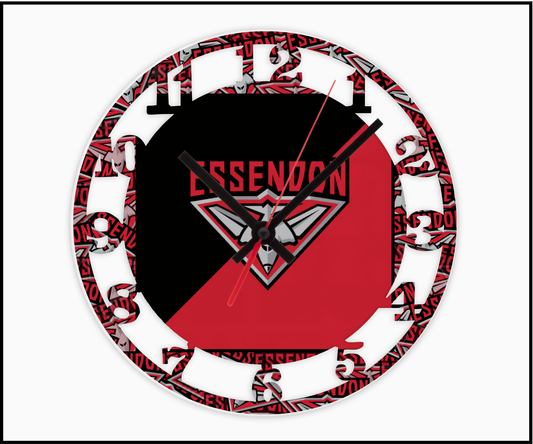 Essendon 3D Numbered Clock (004)