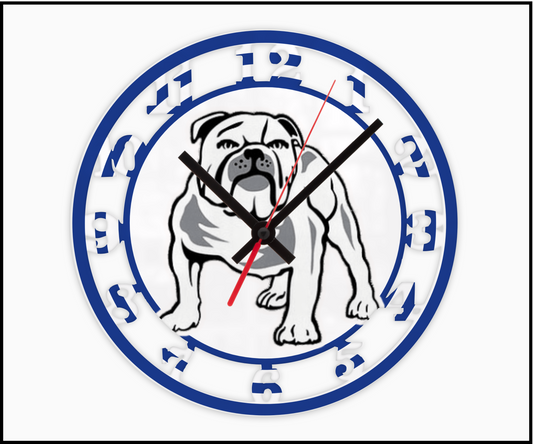 Canterbury Bulldogs 3D Numbered Clock (002)