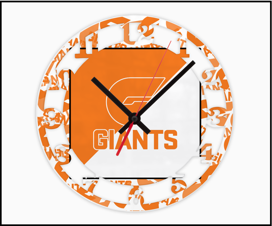 GWS Giants 3D Numbered Clock (004)