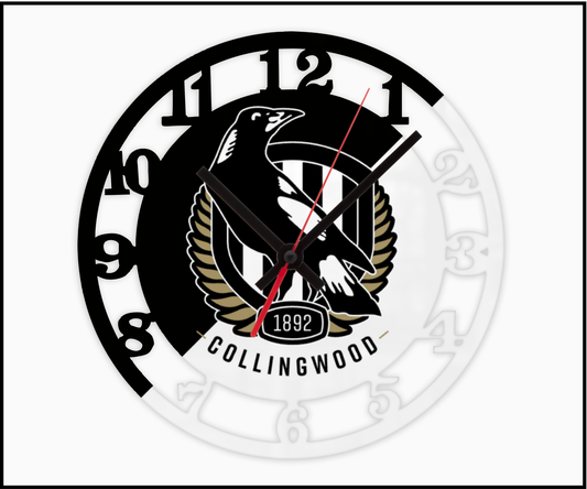 Collingwood 3D Numbered Clock (001)