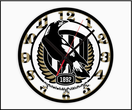 Collingwood 3D Numbered Clock (002)