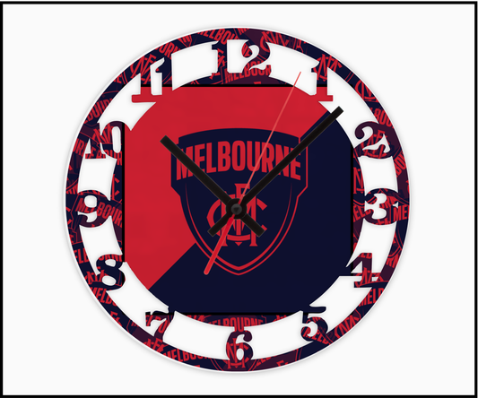 Melbourne 3D Numbered Clock (004)